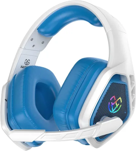Vista 11 de Tatybo Wireless Gaming Headset for PC, 2.4 Ghz USB & Type-C Gaming Headphones with Microphone, 30H Battery Bluetooth Headphones for Switch, Laptop