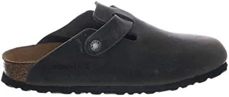 Vista 4 de Birkenstock Zuecos ''Boston'' de cuero en hierro 35.0 EU N, Iron