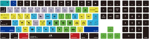 Vista 22 de HRH Funda de teclado de silicona negra para teclado mágico con teclado numérico A1843 MQ052LL/A lanzado en 2017 (diseño de EE. UU.)