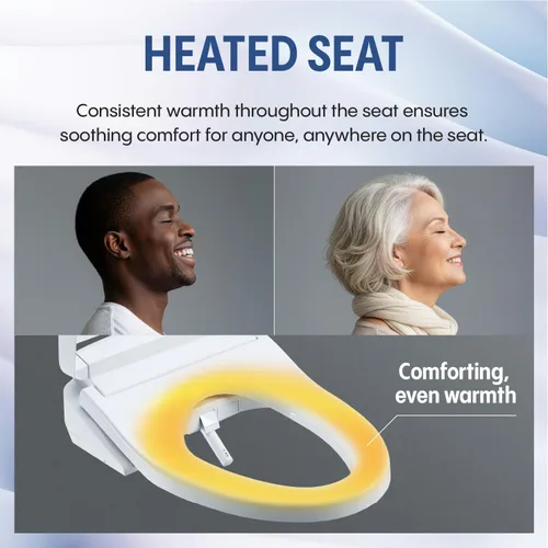 Vista 23 de TOTO® WASHLET® KC2 Asiento electrónico para bidé con asiento calefactado y tapa de cierre suave, redondo, blanco algodón - SW3023#01
