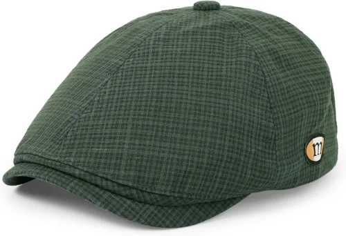 Vista 15 de Sombrero Newsboy de Qlauca para Hombre de Algodón 6 Paneles
