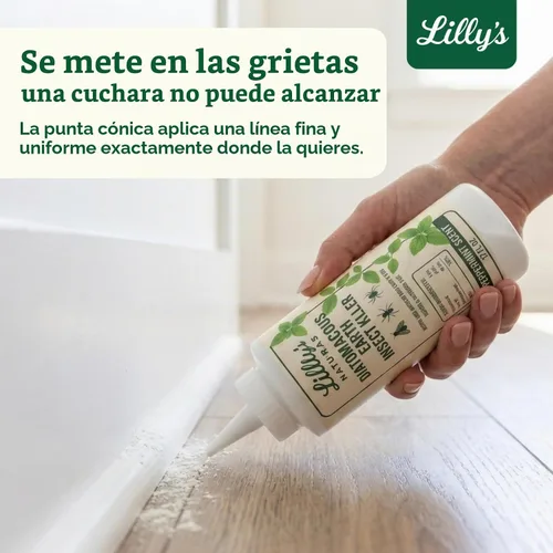 Vista 2 de Tierra de diatomeas de grado alimenticio con aceite de menta para insectos Polvo de control de plagas de interior para chinches, cucarachas