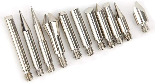 Vista 4 de 28 puntas de pluma de leña para quemar madera, herramienta para manualidades de pirografía, soldadura de cobre + puntas de hierro
