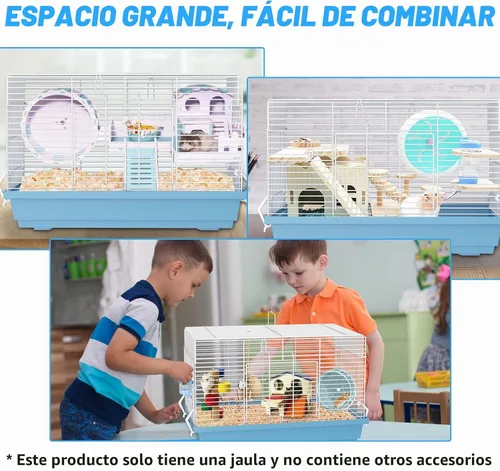 Vista 7 de Jaula para hámsters para hámsters, jerbos, ratones, ratas, conejillos de indias pequeños y otros animales pequeños.