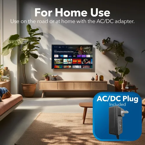 Vista 3 de continuus Smart TV RV de 24 pulgadas y 12 V – Android TV con Google Assistant, Chromecast y aplicaciones de transmisión gratuitas – 720p HD
