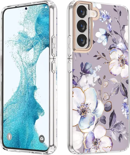 Vista 14 de MILPROX Funda para Samsung Galaxy S25 - Cubierta Slim Fit Floral S-25, Elegante Diseño de Flores Femenino, Carcasa Protectora Linda Ultra-Delgada