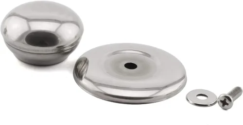 Vista 2 de Paquete de 2 manijas universales para tapa de olla, mango circular de repuesto de acero inoxidable de 2.1 pulgadas, mango de tapa de olla