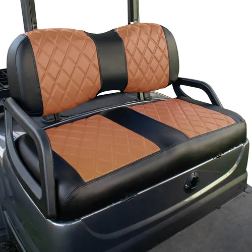 Vista 14 de NOKINS Juego de Fundas de Asiento de Diamante para Carrito de Golf, Compatible con Yamaha Drive/Drive 2 Asiento Frontal Estándar OEM, Funda