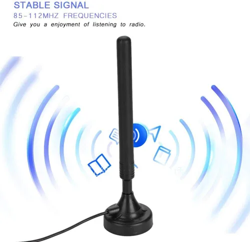 Vista 2 de Amplificador de radio hogar 25dB alta ganancia FM antena de radio alta sensibilidad USB FM antena para piso bajo