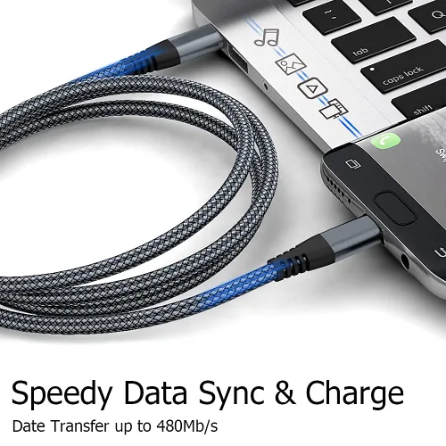 Vista 8 de Puxnoin Cable USB C a USB C de 6 pies y 60 W, paquete de 3 cables USB C, cable de carga PD tipo C de carga rápida compatible con iPhone 15, MacBook