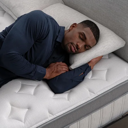 Vista 6 de Leesa Legend Chill - Colchón de 13.5 pulgadas, tamaño individual, espuma certificada CertiPUR-US, con funda de colchón de algodón orgánico, prueba