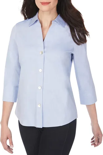 Vista 2 de Foxcroft - Camiseta de manga corta para mujer, sin hierro, sin necesidad de plancha