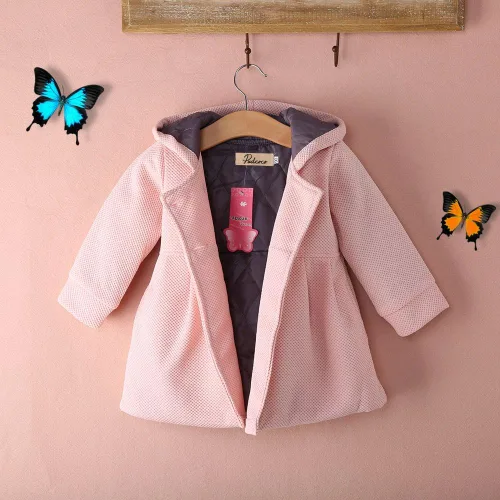 Vista 3 de Nituyy Abrigo cálido de otoño e invierno con capucha para bebés y niñas