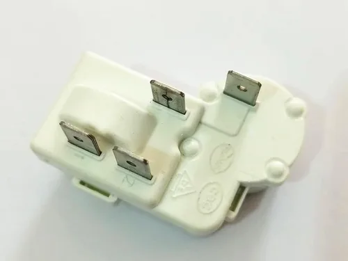 Vista 6 de Relé de arranque PTC del compresor del protector de carga del refrigerador de 4 pines Se adapta al congelador Haier Siemens Hotpoint ZHB65-120P15
