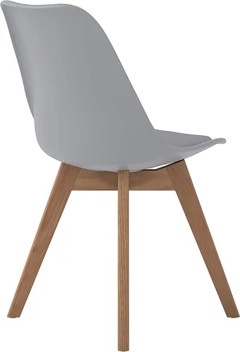 Vista 10 de Coaster Home Furnishings Caballo 110132 - Silla de comedor (polipropileno, 2 unidades), color gris
