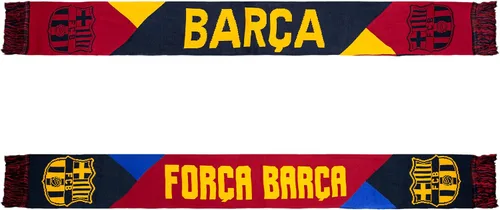 Vista 2 de Icon Sports Bufanda de fútbol con licencia oficial del FC Barcelona, unisex para adultos