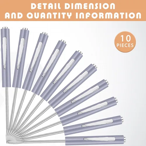 Vista 2 de Honoson 10 Piezas de Destornillador de Bolsillo Mini con Parte Superior y Clips de Bolsillo Magnéticos, Destornillador Pequeño Ranurado con Cabeza