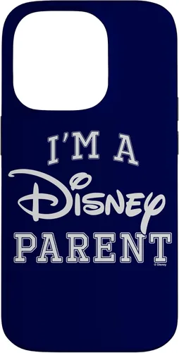 Vista 17 de iPhone 16 Disney I'm A Disney Parent Collegiate Big Text Logo Case