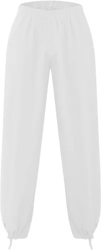 Vista 4 de Pantalones de algodón y lino para hombre, con estampado solar, estilo hippy, estilo retro, clásico, ligero, para yoga