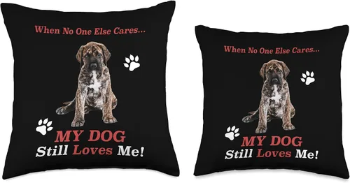 Vista 3 de Presa Canario Community Merch When No One Else Cares Funny Presa Dogo Canario, 16 x 16 pulgadas, multicolor
