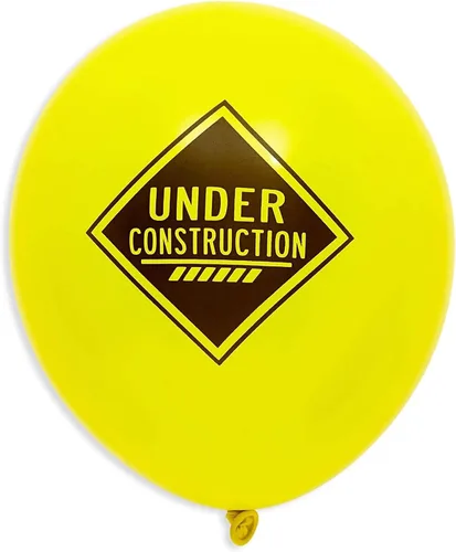 Vista 7 de Blue Panda Globos de látex de construcción para decoración y suministros de fiesta de cumpleaños, 12 pulgadas, paquete de 50, negro, amarillo