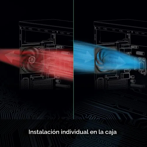 Vista 8 de ARCTIC P12 Slim PWM PST (paquete de 3) - Ventiladores de PC, ventilador de carcasa de 4.724 in con tecnología PWM Sharing (PST), optimizado