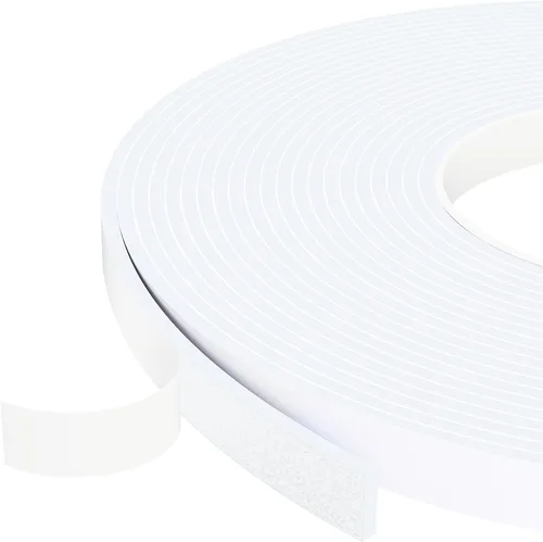 Vista 10 de Cinta de sellado de espuma EVA, 1 pulgada de ancho x 1/4 pulgada de grosor, cinta adhesiva para puertas y ventanas, bloqueador de corrientes
