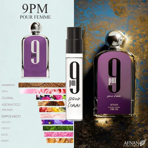 Vista 5 de Kit de Descubrimiento Afnan Serie 9, Set de Perfume en Miniatura de 5 Piezas - 5 Viales de 2 ml