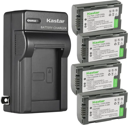 Vista 7 de Kastar AC Wall Battery Charger Replacement for Panasonic CGA-D08R, CGA-D08S, CGA-D08SE/1B, CGA-D120, CGA-D120A/1B, CGA-D120E/1B, CGR-D08