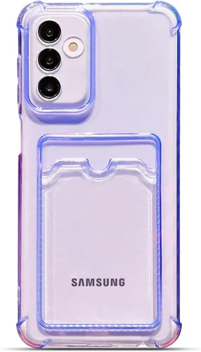 Vista 7 de Tuokiou para Samsung Galaxy A16 Funda, Fundas Protectoras Transparentes con Ranura para Tarjetas, Funda Cartera de TPU Suave Ajuste Delgado
