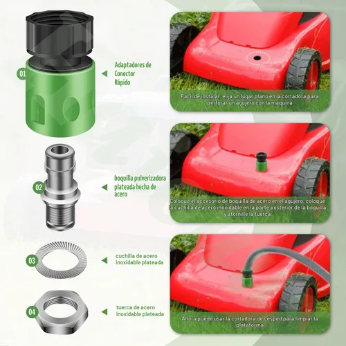 Vista 3 de Kit de lavado de cubierta de cortacésped para tractor MTD/Troy-Bilt