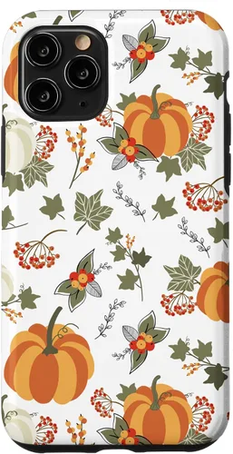 Vista 28 de Fall Leaves Autumn Pumpkin Pattern Autumn Vibes Color Case for iPhone 17