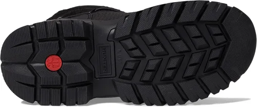 Vista 3 de Hunter Wanderer - Botas de nieve cortas de sherpa para mujer, parte superior textil y sintética, puntera cerrada y cómodas botas de nieve