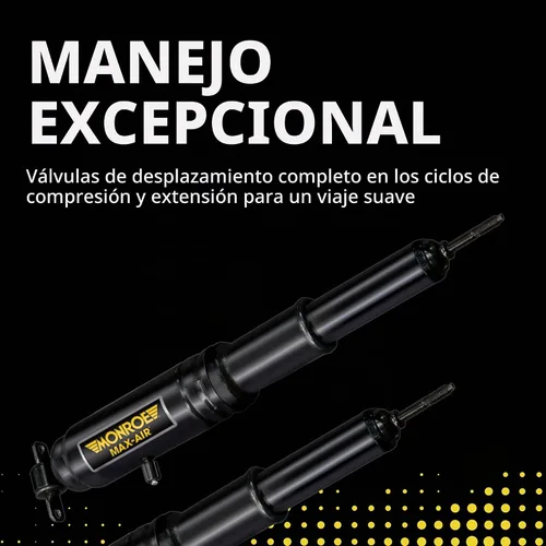 Vista 3 de Monroe Max-Air MA812 - Amortiguador de aire ajustable (2 unidades) para camioneta Nissan