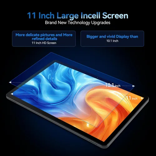 Vista 4 de 2025 La última tableta Android 15 de 11 pulgadas con celular dual 4G, tabletas Octa-Core con 128 GB de ROM 16 GB de RAM 1 TB Expand, tabletas