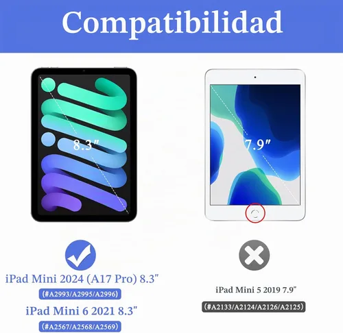 Vista 2 de Soke - Funda para iPad mini (A17 Pro) 7ª/6ª generación (libro negro)