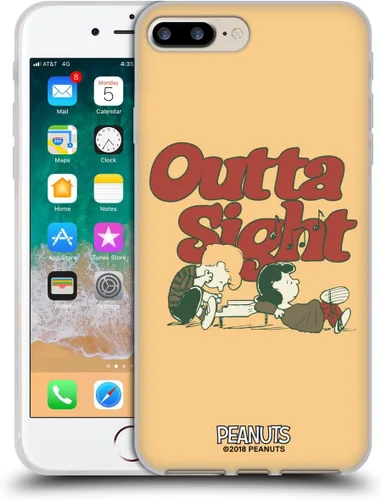 Vista 200 de Head Case Designs Funda de gel suave con licencia oficial de Peanuts Freak Flag Fly Woodstock 50th compatible con Apple iPhone 7 Plus/iPhone 8 Plus