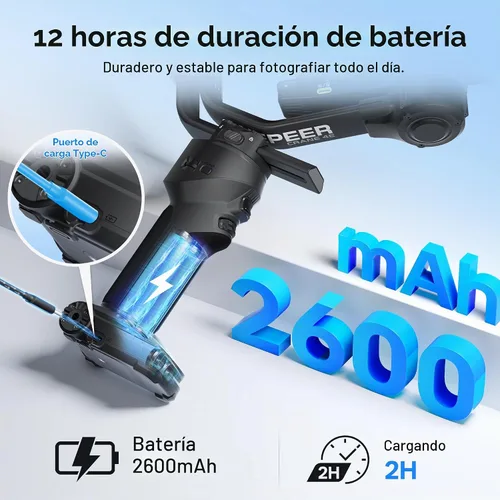 Vista 5 de ZHIYUN Crane 4E Estabilizador de cámara de 3 ejes para cámaras DSLR y sin Gris-oscuro