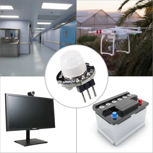 Vista 7 de 5 unids SR602 sensor de movimiento detector módulo mini piroeléctrico infrarrojo sensor interruptor alta sensibilidad para electrónica DIY