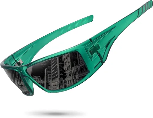 Vista 20 de Gafas de sol deportivas polarizadas para hombres y mujeres con marco irrompible para ciclismo, pesca, lentes envolventes, protección UV400