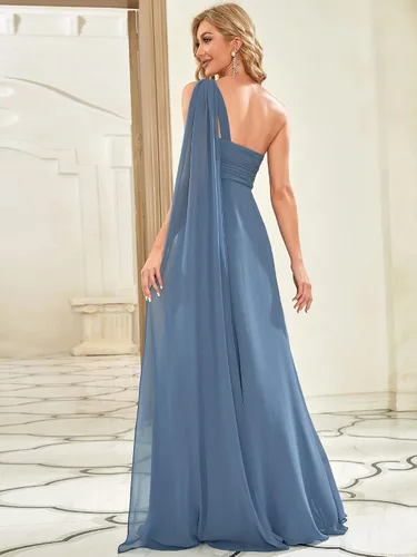 Vista 2 de Ever-Pretty Vestido de noche de un solo hombro para mujer 09816