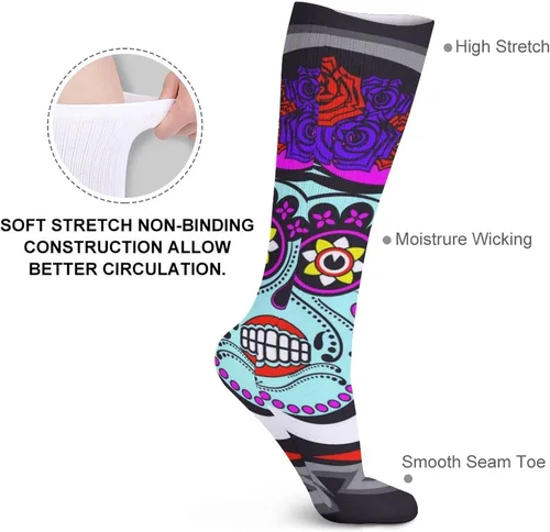 Vista 3 de Sport Socks Dress Decor Socks Comfortable And Breathable Socks