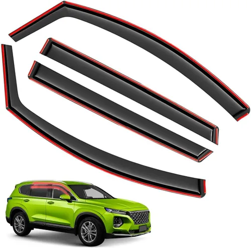 Vista 26 de Viseras de ventana en canal, protectores de lluvia compatibles con Mazda CX-5 2017-2025 (2017-2025) - Deflectores de ventilación de policarbonato