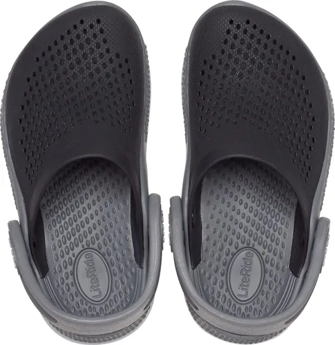 Vista 4 de Crocs Zuecos Literide 360 unisex para niños, NegroGris (Slate Grey), 9 Bebé mayor