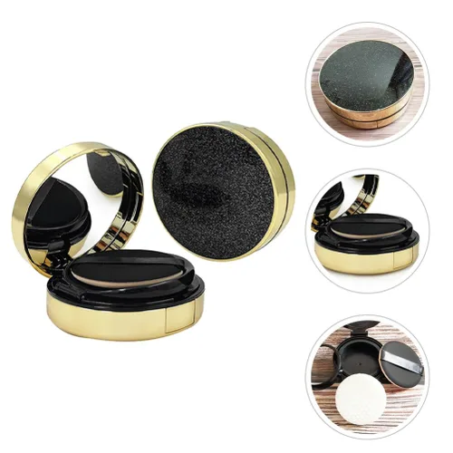 Vista 9 de FOMIYES Estuche robusto 2pcs envases de polvo vacíos Fundación Suelta Puff Box Estuche de maquillaje de viaje recargable