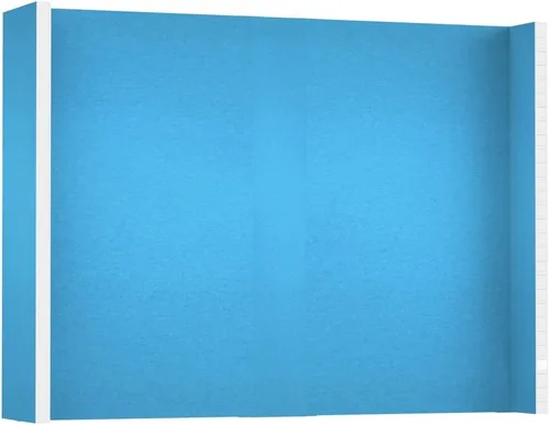 Vista 56 de EverPanel - Kit de pared modular de 7 x 7 pies, color azul oscuro SoundSorb con ribete negro, divisor de habitación, paneles de pared entrelazados