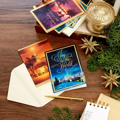 Vista 2 de Hallmark Surtido de tarjetas de Navidad religiosas en caja, Natividad (40 tarjetas y sobres)