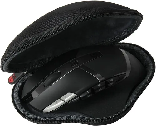 Vista 2 de Para Logitech G602 Gaming mouse inalámbrico viajes nailon y EVA bolsa de funda de transporte protectora de almacenamiento por Hermitshell duro