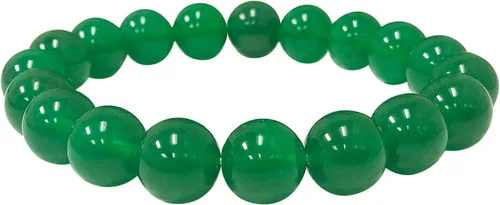 Vista 270 de Gem Avenue Handmade Round Bead Stretch Bracelet Unisex Natural Stone Beaded Jewelry for Men & Women, Elastic Wristband for Daily Wear
