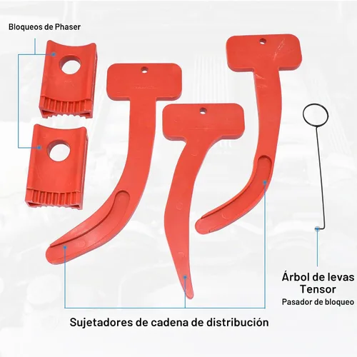 Vista 4 de 3.6 Kit de herramientas de sincronización Pentastar, Kit de herramientas de bloqueo de cadena de sincronización de árbol de levas Phaser Estuche